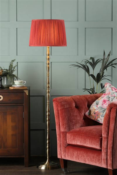 (image for) Laura Ashley Corey Floor Lamp Antique Brass Base Only